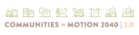 Communities in Motion 2040 2.0 logo