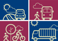 A Complete Transportation System icon graphic