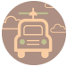 small icon of a flying car